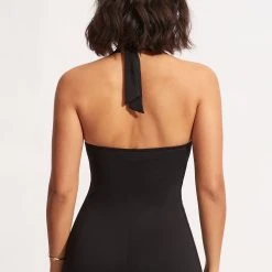 Seafolly Ladies Seafolly Collective Boyleg One Piece - Black -Seafolly shop 10316 942 Black 5