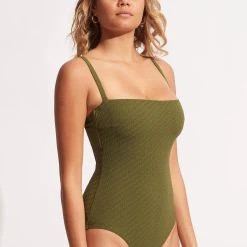 Seafolly Ladies Willow DD One Piece - Avocado 9 Seafolly Ladies Willow DD One Piece - Avocado -Seafolly shop 10911DD924 Avocado 3