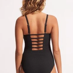 Seafolly Ladies Willow DD One Piece - Black -Seafolly shop 10911DD924 Black 4