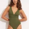 Seafolly Ladies Seafolly Collective Cross Back One Piece - Avocado 1 Seafolly Ladies Seafolly Collective Cross Back One Piece - Avocado -Seafolly shop 10950 942 Avocado 1