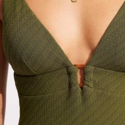 Seafolly Ladies Willow One Piece - Avocado -Seafolly shop 10993 924 Avocado 5