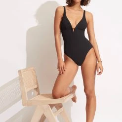 Seafolly Ladies Willow One Piece - Black