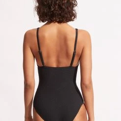 Seafolly Ladies Willow One Piece - Black -Seafolly shop 10993 924 Black 4
