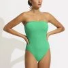 Seafolly Ladies Sea Dive DD Bandeau One Piece - Jade -Seafolly shop 11011DD861 Jade 3