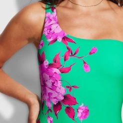 Seafolly Ladies Full Bloom One Shoulder One Piece - Jade -Seafolly shop 11014 932 Jade 6