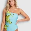 Seafolly Ladies Full Bloom One Shoulder One Piece - Sky