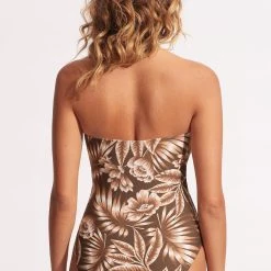 Seafolly Ladies Island In The Sun DD Bandeau One Piece - Tiramisu 10 Seafolly Ladies Island In The Sun DD Bandeau One Piece - Tiramisu -Seafolly shop 11018DD946 Tiramisu 4