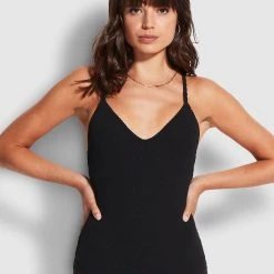 Seafolly Ladies Riviera Retro One Piece - Black