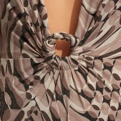 Seafolly Ladies Poolside Plunge One Piece - Sepia -Seafolly shop 11048 954 Sepia 6