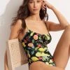 Seafolly Ladies Lemoncello Underwire One Piece - Black -Seafolly shop 11052 945 Black 1
