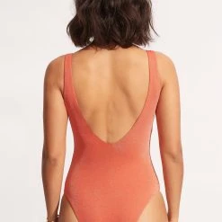 Seafolly Ladies Poolside V Neck One Piece - Pink Chintz 10 Seafolly Ladies Poolside V Neck One Piece - Pink Chintz -Seafolly shop 11061 959 PinkChintz 4