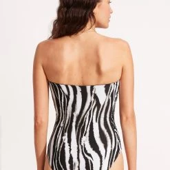 Seafolly Ladies Zahara DD Bandeau One Piece - Black -Seafolly shop 11069DD953 Black 4
