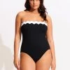 Seafolly Ladies Gia Ric Rac One Piece - Black 2 Seafolly Ladies Gia Ric Rac One Piece - Black -Seafolly shop 11097 717 Black 2