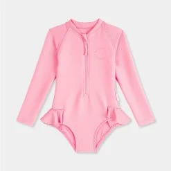 Seafolly Girls Girls Essentials Long Sleeve Paddles- Blossom