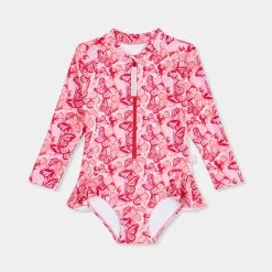 Seafolly Girls Poolside Girls Fluted Leg Paddlesuit - Butterfly