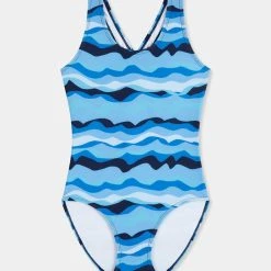 Seafolly Girls Poolside Girls Crossover Back One Piece - Poolside