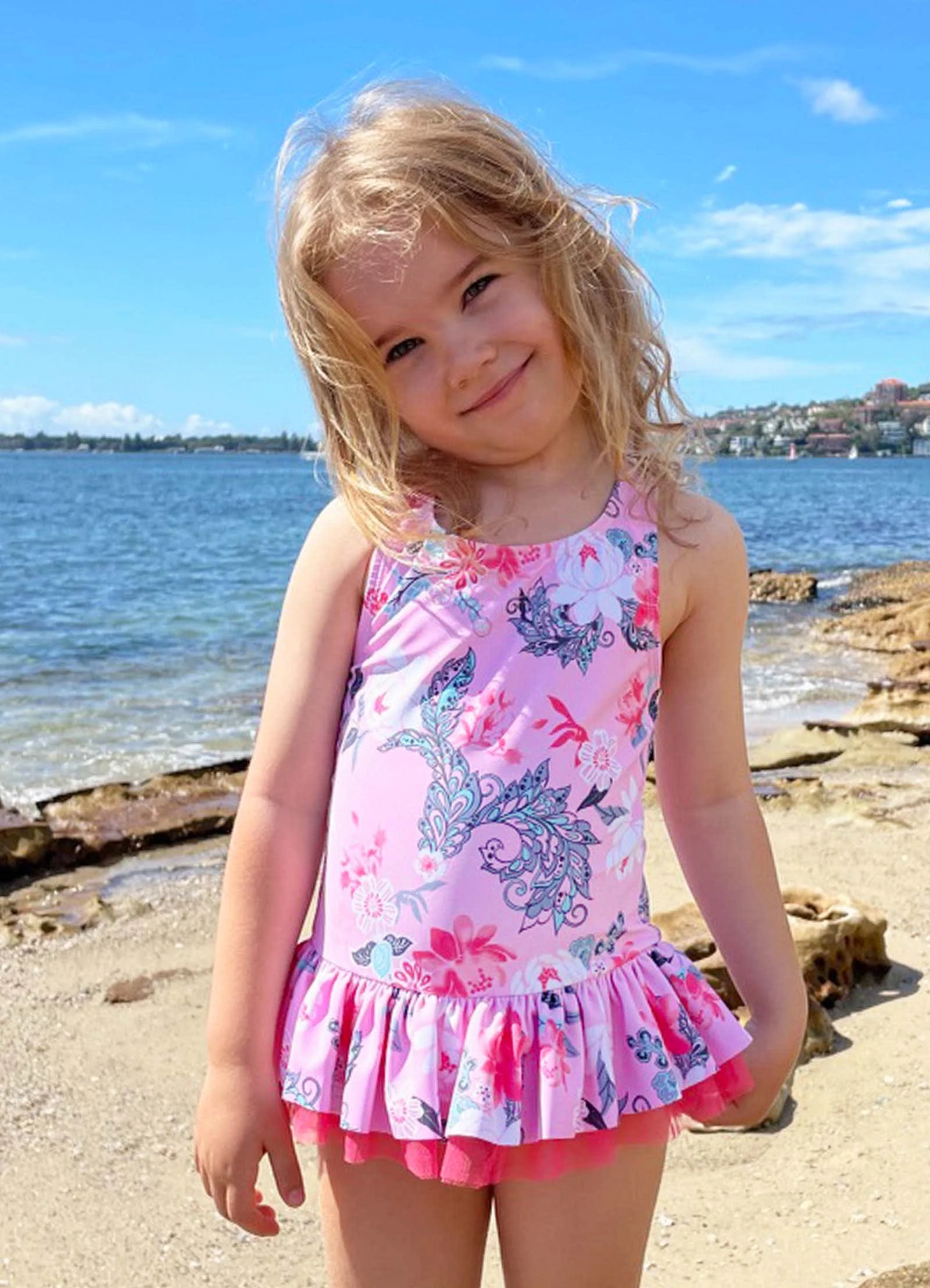 Seafolly Girls Girls Tutu One Piece- Floral 3 Seafolly Girls Girls Tutu One Piece- Floral