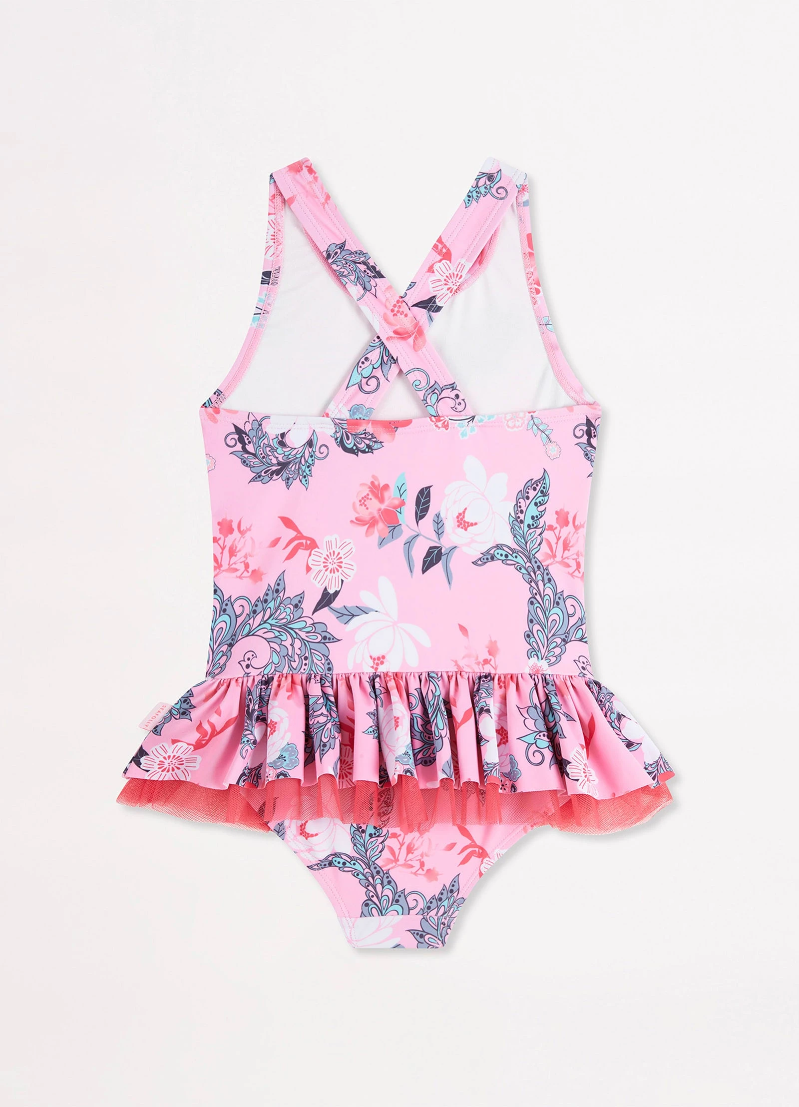 Seafolly Girls Girls Tutu One Piece- Floral 5 Seafolly Girls Girls Tutu One Piece- Floral - Image 3
