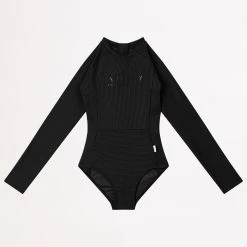 Seafolly Girls Summer Essential Girls Panelled Paddlesuit - Black