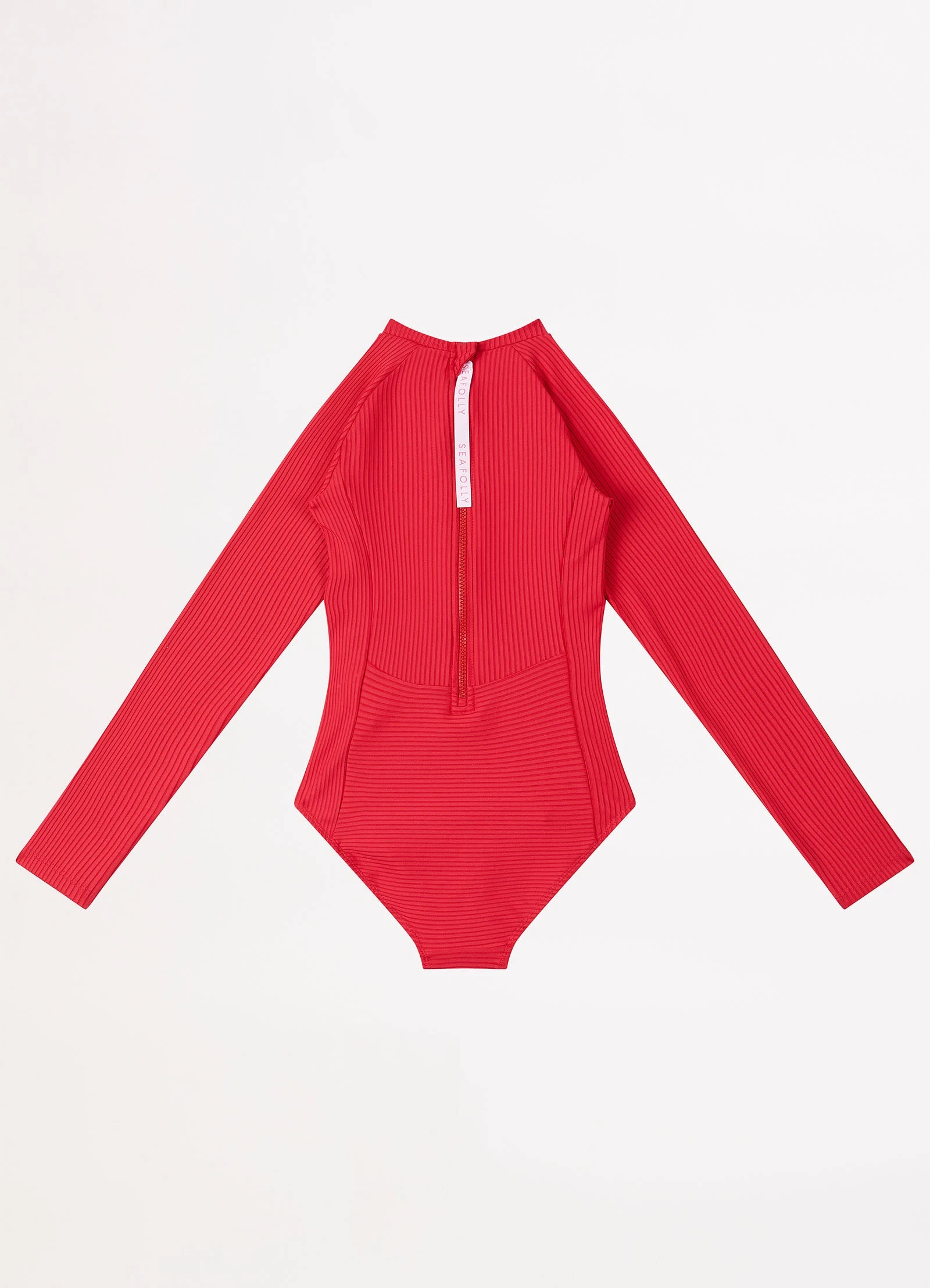 Seafolly Girls Summer Essential Girls Panelled Paddlesuit - Chilli Red 4 Seafolly Girls Summer Essential Girls Panelled Paddlesuit - Chilli Red - Image 2