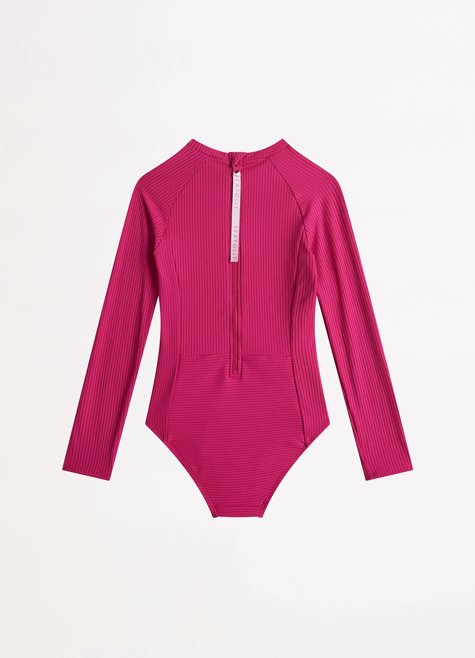 Seafolly Girls Summer Essential Girls Panelled Paddlesuit - Deep Pink 4 Seafolly Girls Summer Essential Girls Panelled Paddlesuit - Deep Pink - Image 2