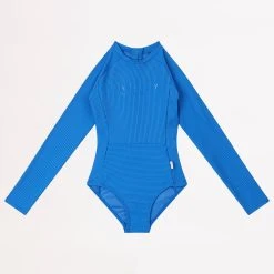 Seafolly Girls Summer Essential Girls Panelled Paddlesuit - Royal