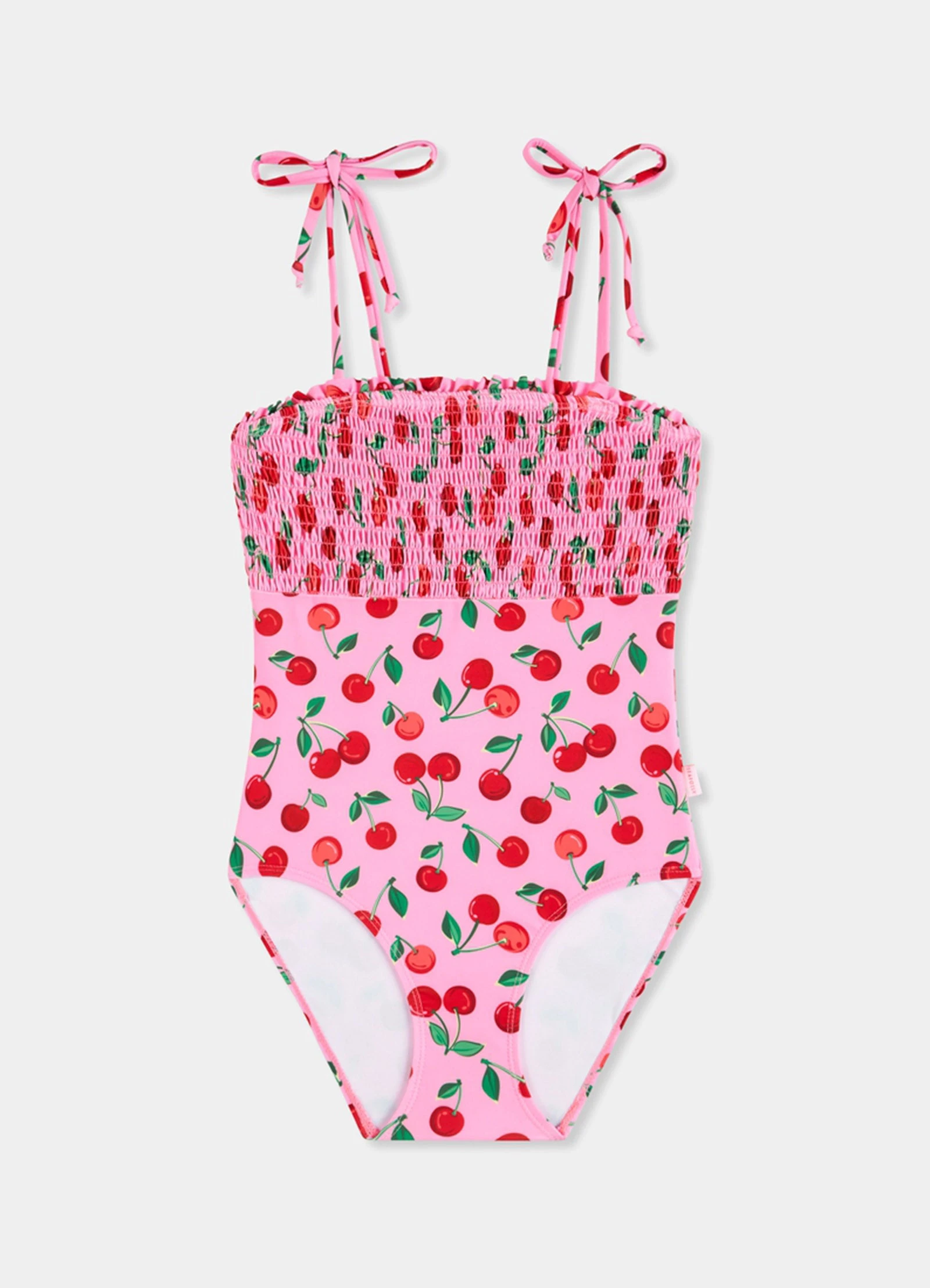 Seafolly Girls Girls Shirred One Piece - Cherry 3 Seafolly Girls Girls Shirred One Piece - Cherry