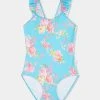 Seafolly Girls Paradise Garden Girls Ruffle Strap One Piece - Paradise -Seafolly shop 15720 263 Paradise 1