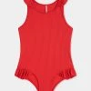 Seafolly Girls Summer Essential Girls Ruffle One Piece - Chilli Red 2 Seafolly Girls Summer Essential Girls Ruffle One Piece - Chilli Red -Seafolly shop 15725T 266 Chilli 20Red 1