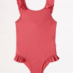 Seafolly Girls Summer Essential Girls Ruffle One Piece - Chintz Pink