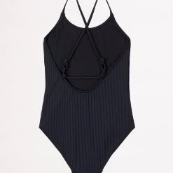 Seafolly Girls Girls Summer Essential Crossover Strap One Piece- Black -Seafolly shop 15736 Black 3
