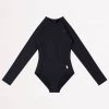 Seafolly Girls Girls Summer Essential Panelled Paddlesuit- Black 1 Seafolly Girls Girls Summer Essential Panelled Paddlesuit- Black -Seafolly shop 15737 Black 1