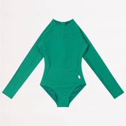 Seafolly Girls Girls Summer Essential Panelled Paddlesuit- Forest