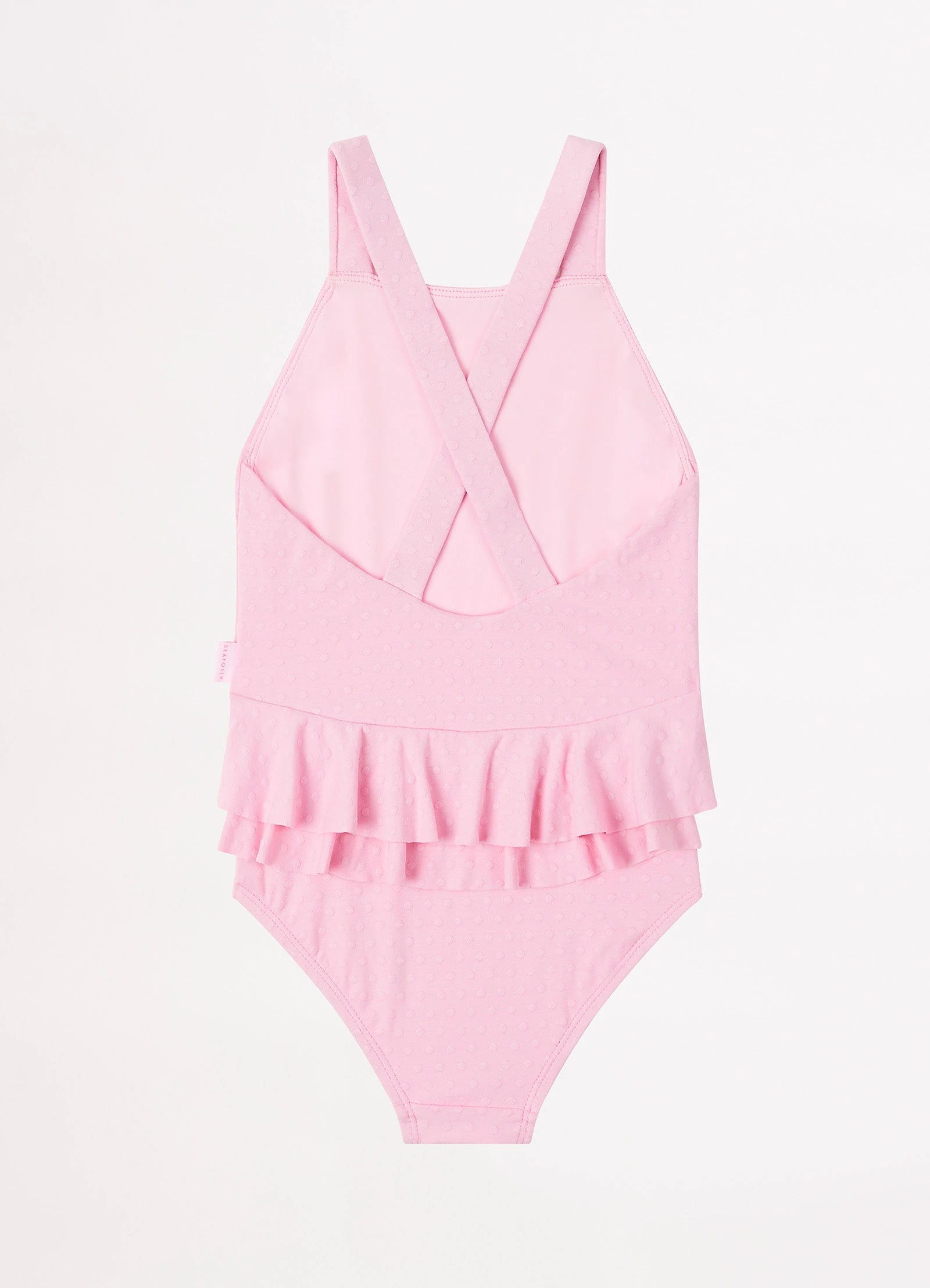 Seafolly Girls Girls Summer Essential Square Neck One Piece - Sweet Lilac 5 Seafolly Girls Girls Summer Essential Square Neck One Piece - Sweet Lilac - Image 3