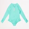 Seafolly Girls Girls Summer Essential Tie Side Paddlesuit- Mint 1 Seafolly Girls Girls Summer Essential Tie Side Paddlesuit- Mint -Seafolly shop 15759T Mint 1