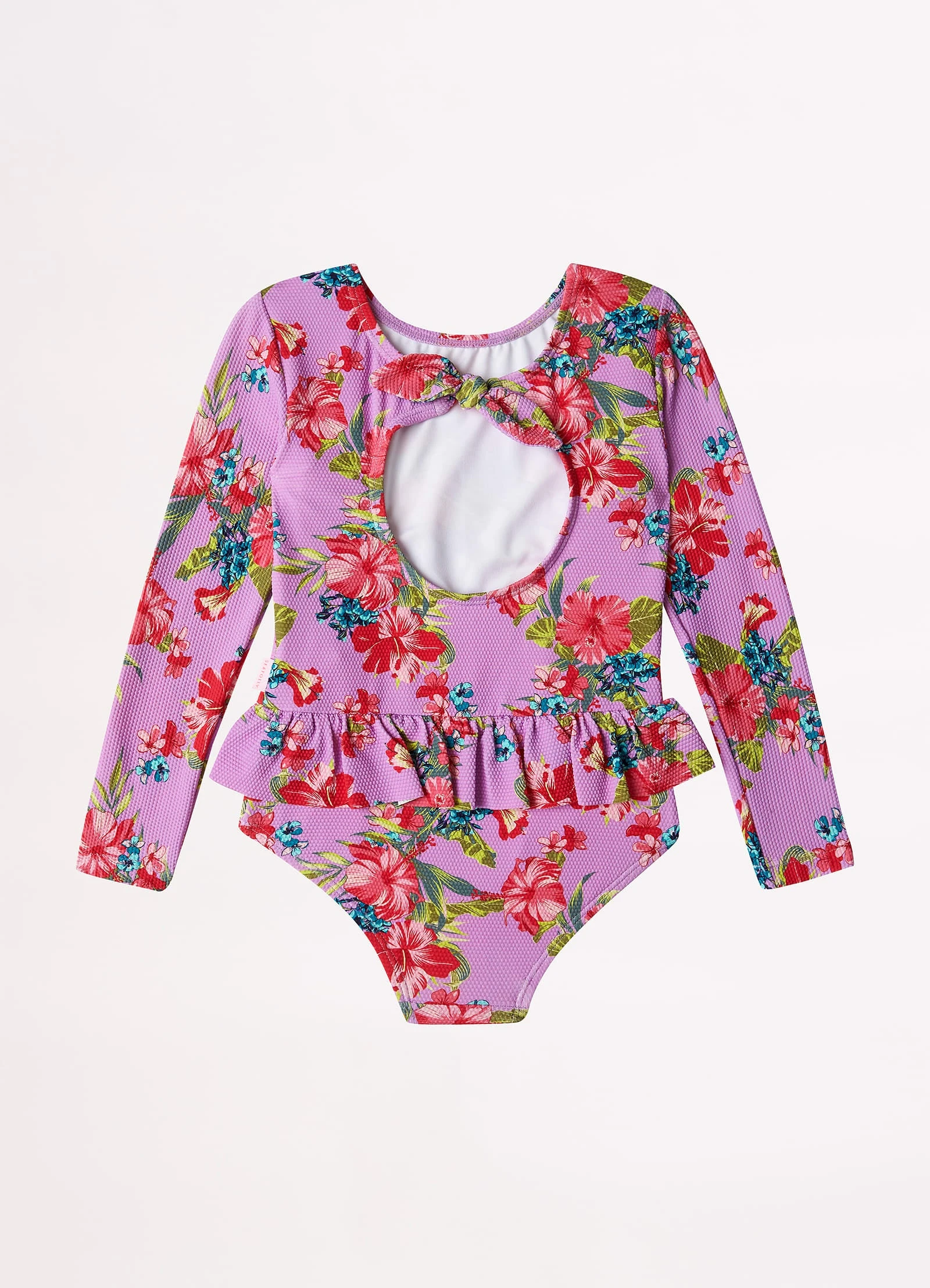 Seafolly Girls Girls Honolulu L/S Paddlesuit Hip Frill Detai- Honolulu 4 Seafolly Girls Girls Honolulu L/S Paddlesuit Hip Frill Detai- Honolulu - Image 2