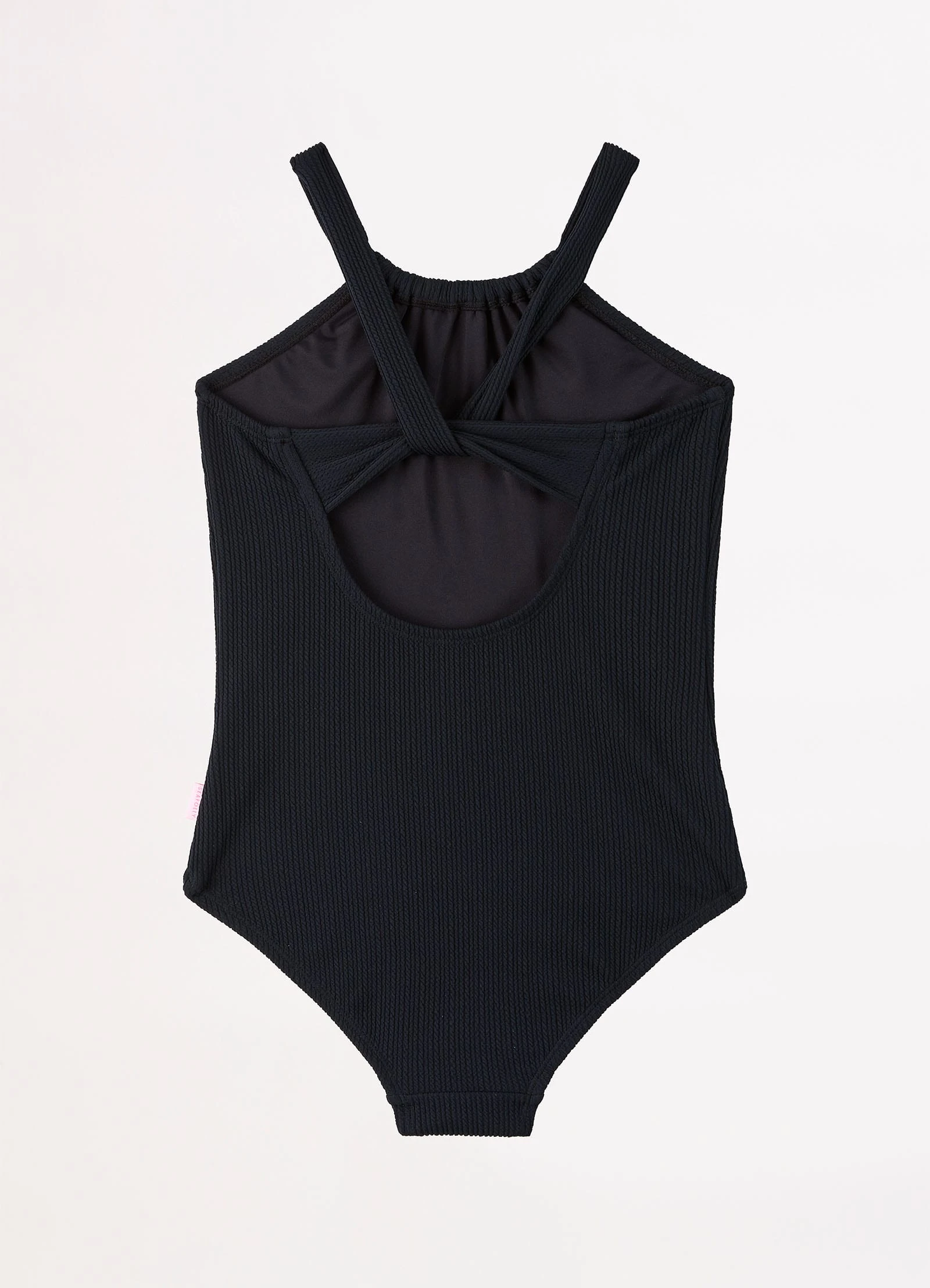 Seafolly Girls Girls Essential Crossback One Piece - Black 4 Seafolly Girls Girls Essential Crossback One Piece - Black - Image 2