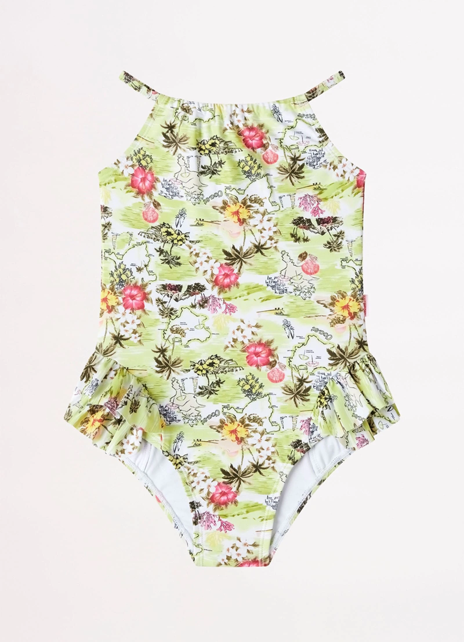 Seafolly Girls Girls Coast To Coast Halter Neck One- Lime Coast 5 Seafolly Girls Girls Coast To Coast Halter Neck One- Lime Coast - Image 3