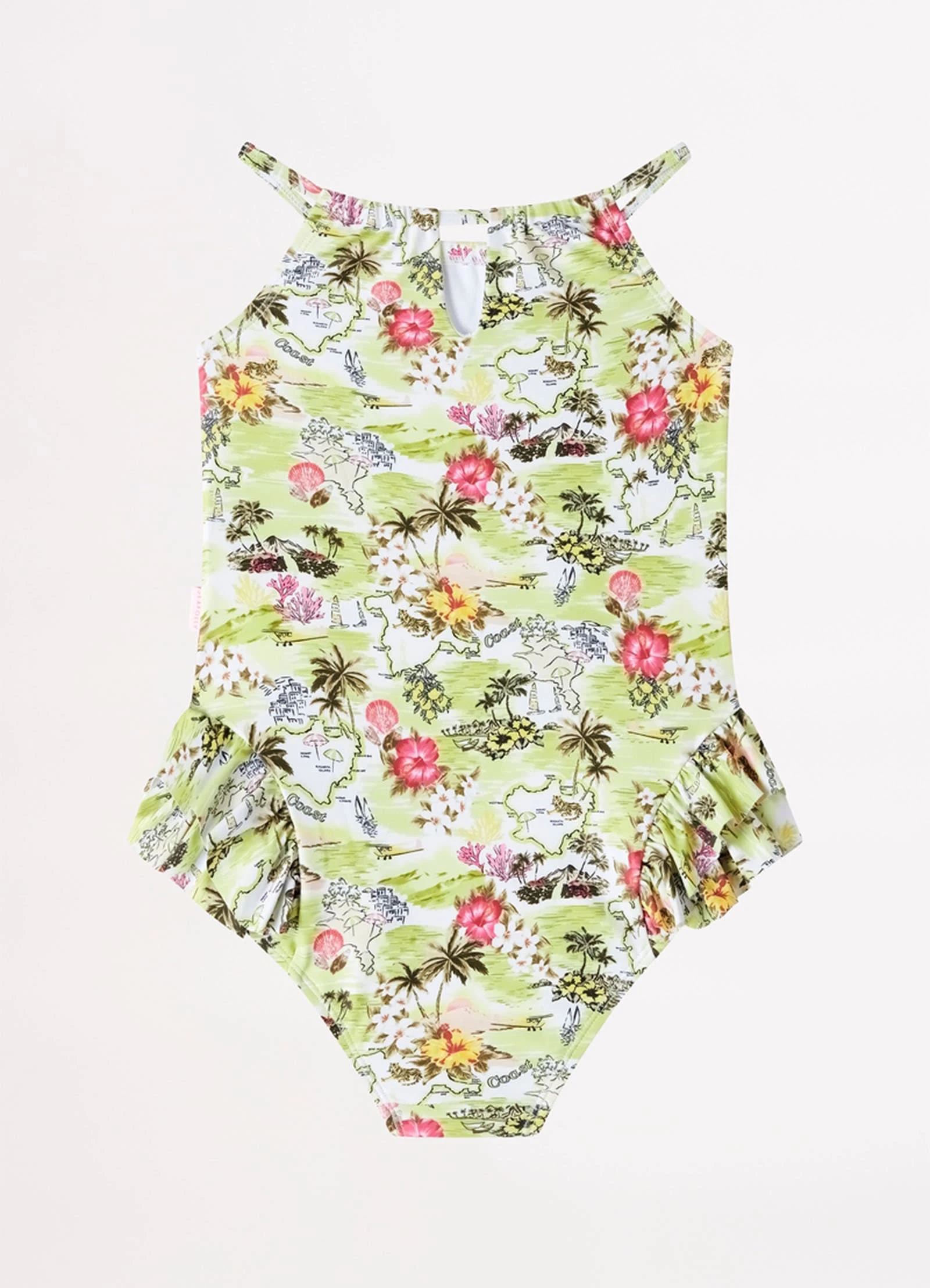 Seafolly Girls Girls Coast To Coast Halter Neck One- Lime Coast 6 Seafolly Girls Girls Coast To Coast Halter Neck One- Lime Coast - Image 4