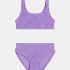 Seafolly Girls Girls Square Neck Bikini- Lilac
