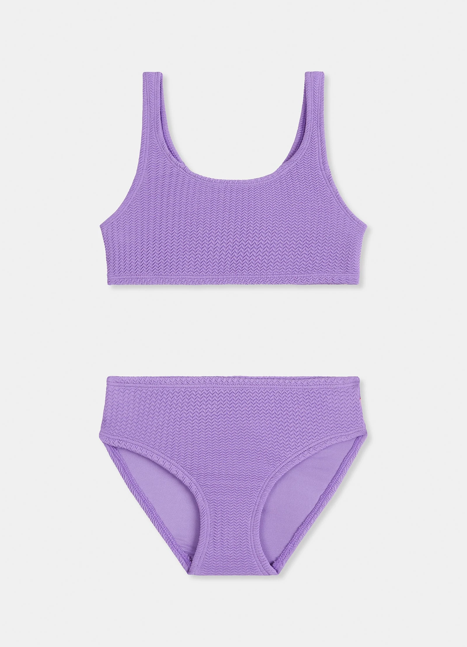 Seafolly Girls Girls Square Neck Bikini- Lilac 3 Seafolly Girls Girls Square Neck Bikini- Lilac