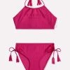 Seafolly Girls Summer Essential Girls Tasselled Bikini - Deep Pink 2 Seafolly Girls Summer Essential Girls Tasselled Bikini - Deep Pink -Seafolly shop 27167 258 DeepPink 1
