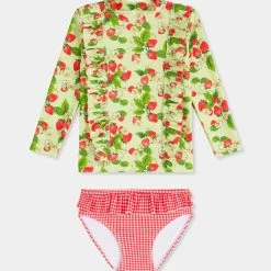 Seafolly Girls Girls Ruffle Surf Set - Sundae