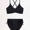Seafolly Girls Girls Wrap Bikini- Black