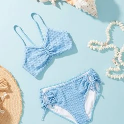 Seafolly Girls Girls Vanuatu Tie Feature Bikini- Zig Zag