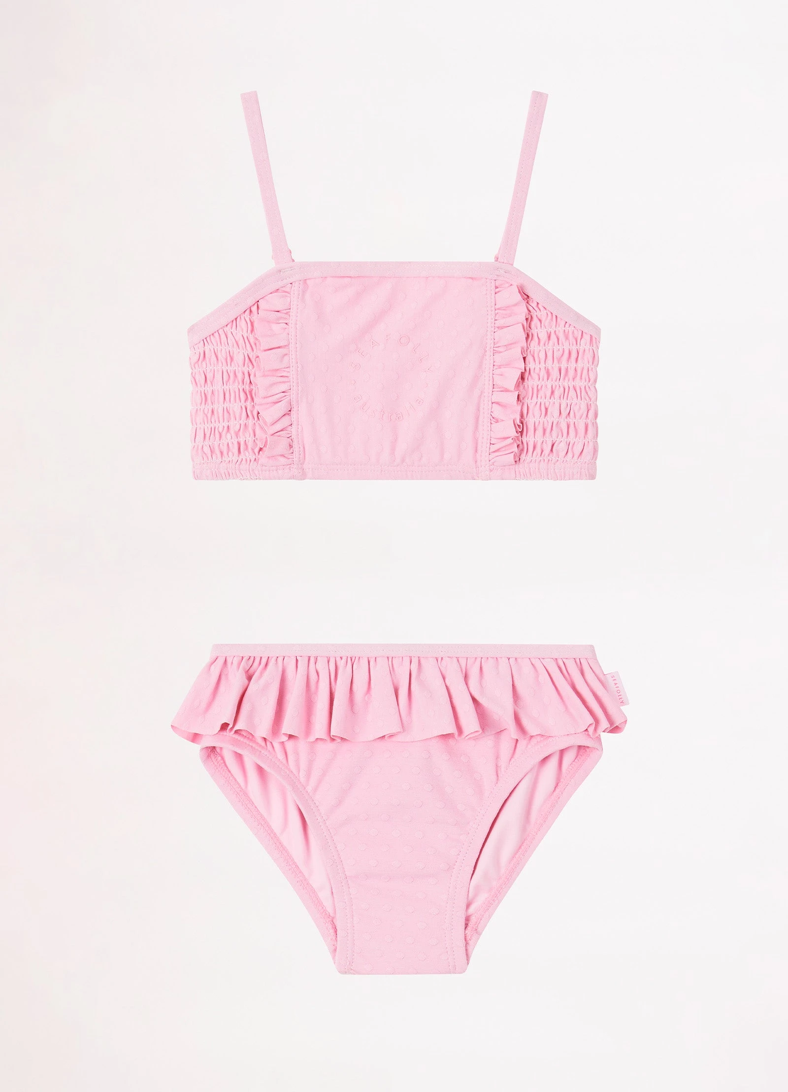 Seafolly Girls Girls Summer Essential Square Neck Bikini- Sweet Lilac 4 Seafolly Girls Girls Summer Essential Square Neck Bikini- Sweet Lilac - Image 2