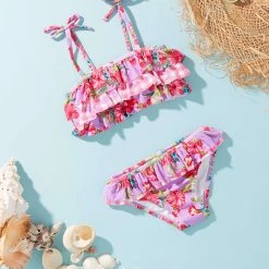 Seafolly Girls Girls Honolulu Ruffle Bikini- Honolulu