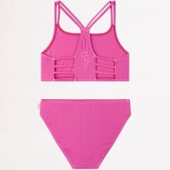 Seafolly Girls Essential Girls Multi Strap Bikini - Pink -Seafolly shop 27240 Pink 3