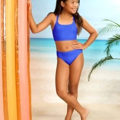 Seafolly Girls Essential Girls Multi Strap Bikini - Royal