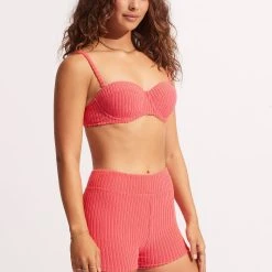 Seafolly Ladies Havana Bustier Bra - Sun Kissed Coral -Seafolly shop 30059 815 SunKisdCrl 5